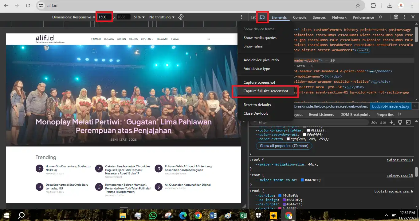 Cara Screenshoot Panjang di Laptop/ PC